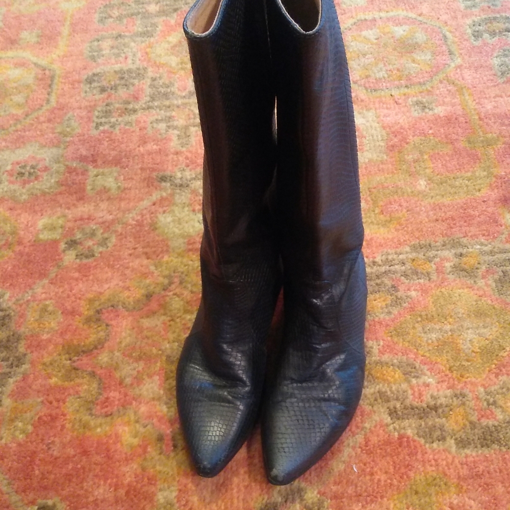 Fine leather dress boots